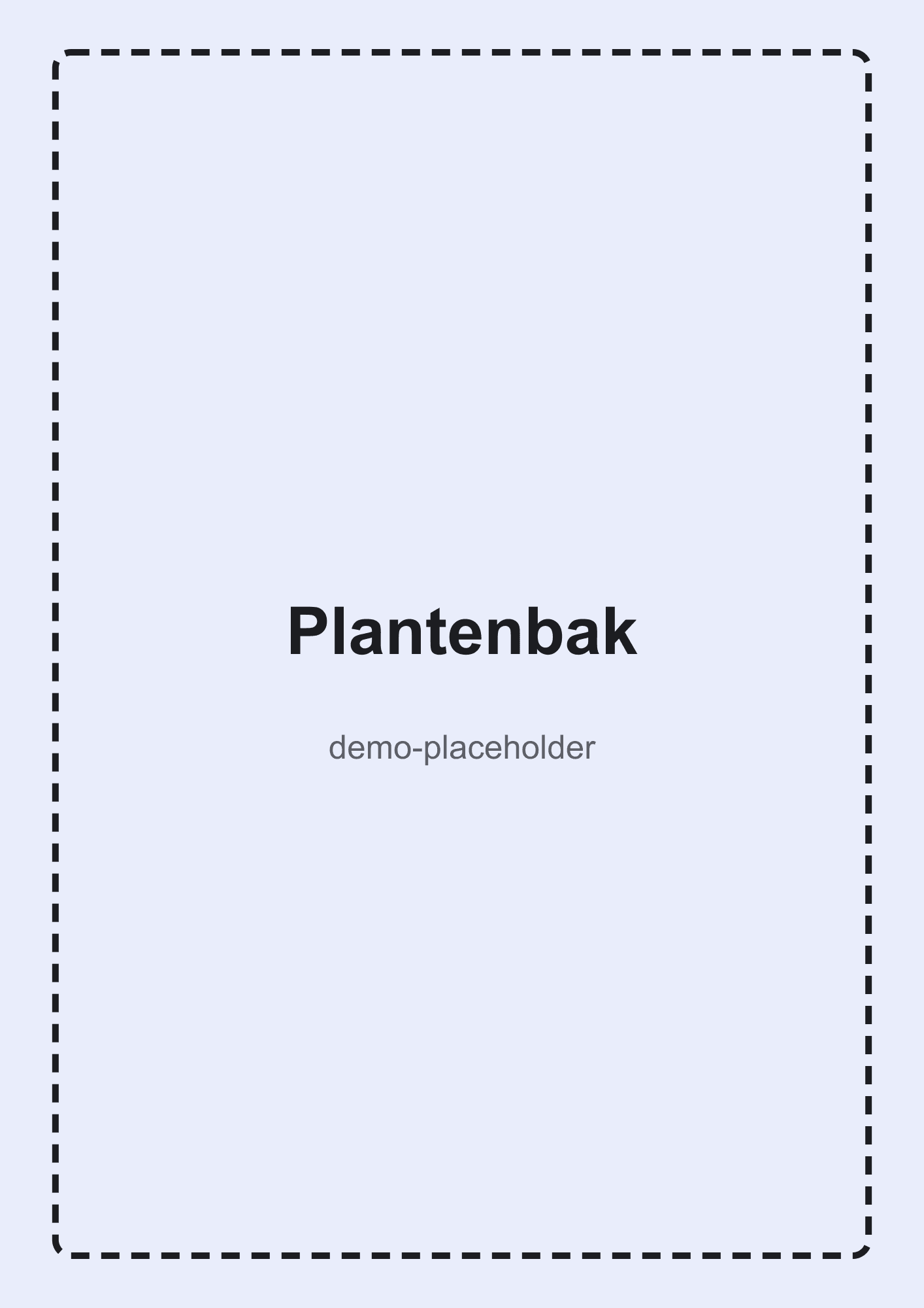 Bausatzposter Pflanzkasten